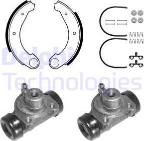 Delphi 640 - Komplet kočnica, bubanj kočnice www.molydon.hr