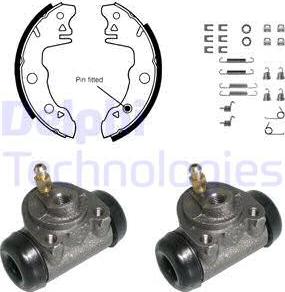 Delphi 659 - Komplet kočnica, bubanj kočnice www.molydon.hr