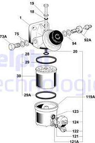 Delphi 6260B690 - Filter za gorivo www.molydon.hr