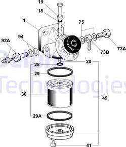 Delphi 6260B663B - Filter za gorivo www.molydon.hr