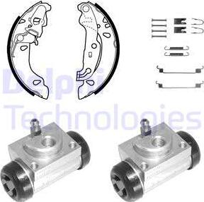 Delphi KP1095 - Komplet kočnica, bubanj kočnice www.molydon.hr