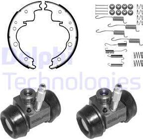 Delphi 1044 - Komplet kočnica, bubanj kočnice www.molydon.hr
