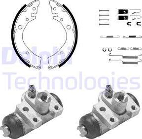 Delphi 1061 - Komplet kočnica, bubanj kočnice www.molydon.hr