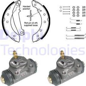 Delphi 815 - Komplet kočnica, bubanj kočnice www.molydon.hr