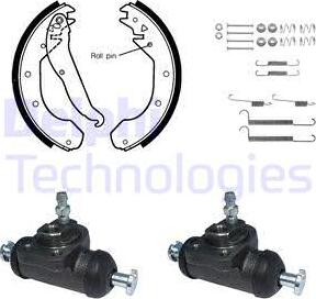 Delphi KP888 - Komplet kočnica, bubanj kočnice www.molydon.hr