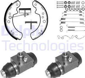 Delphi 887 - Komplet kočnica, bubanj kočnice www.molydon.hr