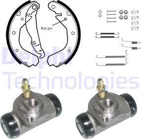 Delphi KP745 - Komplet kočnica, bubanj kočnice www.molydon.hr