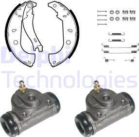 Delphi 761 - Komplet kočnica, bubanj kočnice www.molydon.hr