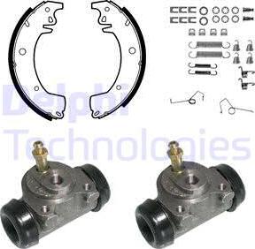 Delphi 772 - Komplet kočnica, bubanj kočnice www.molydon.hr