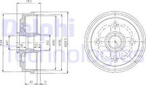 Delphi BF400 - Bubanj kočnica www.molydon.hr