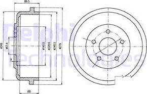 Delphi BF488 - Bubanj kočnica www.molydon.hr