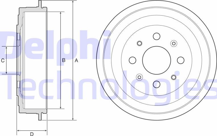 Delphi BF619 - Bubanj kočnica www.molydon.hr