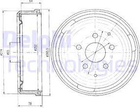 Delphi BF184 - Bubanj kočnica www.molydon.hr