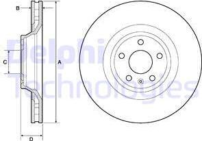 Delphi BG9955 - Kočioni disk www.molydon.hr