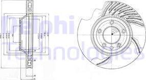 Delphi BG9950 - Kočioni disk www.molydon.hr