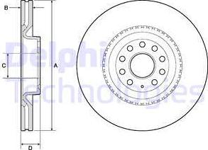 Delphi BG9952 - Kočioni disk www.molydon.hr