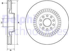 Delphi BG9957 - Kočioni disk www.molydon.hr