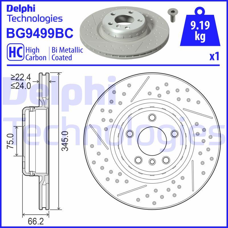 Delphi BG9499BC - Kočioni disk www.molydon.hr