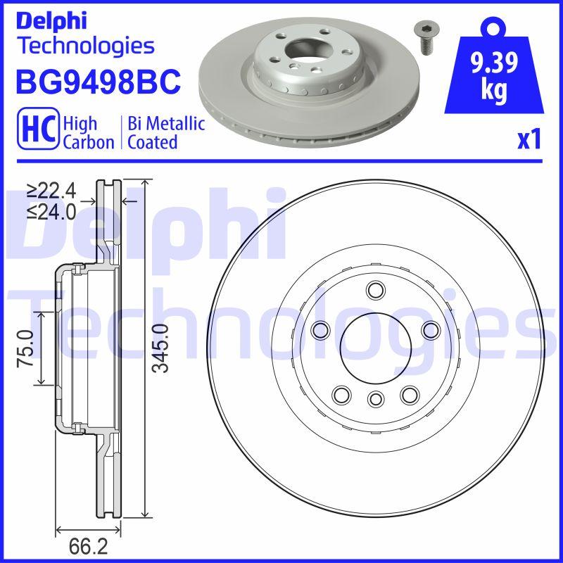 Delphi BG9498BC - Kočioni disk www.molydon.hr