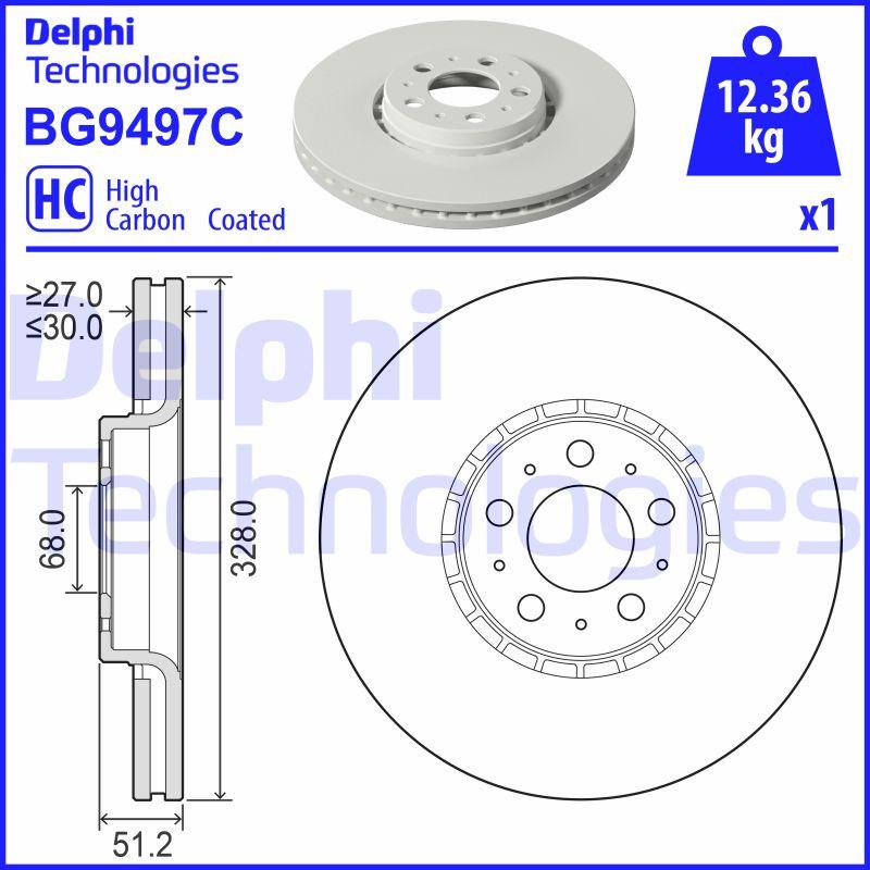 Delphi BG9497C - Kočioni disk www.molydon.hr