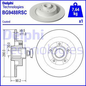 Delphi BG9488RSC - Kočioni disk www.molydon.hr