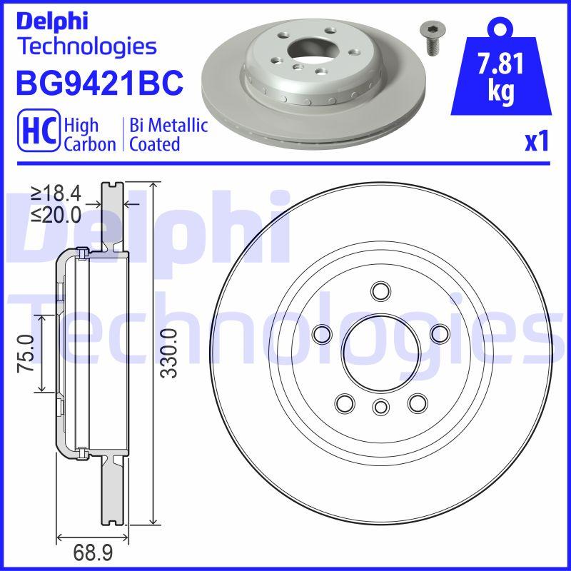 Delphi BG9421BC - Kočioni disk www.molydon.hr