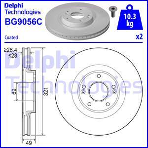 Delphi BG9056C - Kočioni disk www.molydon.hr