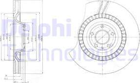 Delphi BG9065C - Kočioni disk www.molydon.hr