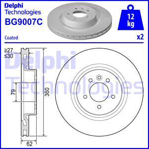 Delphi BG9007C-18B1 - Kočioni disk www.molydon.hr