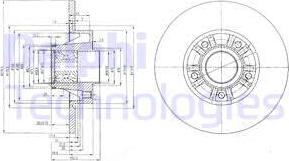 Delphi BG9031RSC - Kočioni disk www.molydon.hr