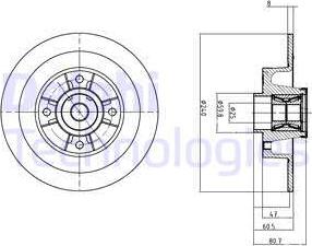 Delphi BG9028RSC - Kočioni disk www.molydon.hr