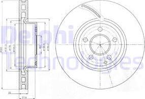 Delphi BG9075C-19B1 - Kočioni disk www.molydon.hr