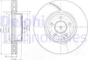 Delphi BG9075 - Kočioni disk www.molydon.hr