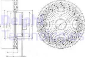 Delphi BG9076C - Kočioni disk www.molydon.hr