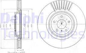 Delphi BG9073C - Kočioni disk www.molydon.hr