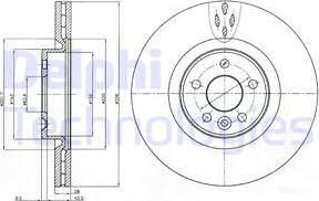 Delphi BG9077C - Kočioni disk www.molydon.hr