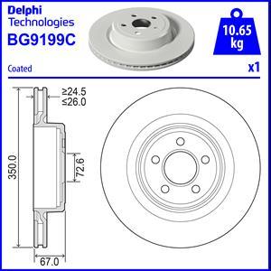 Delphi BG9199C - Kočioni disk www.molydon.hr