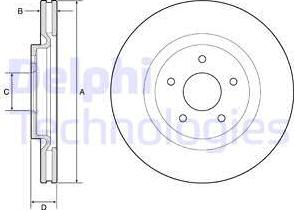 Delphi BG9195C - Kočioni disk www.molydon.hr