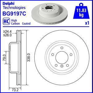 Delphi BG9197C - Kočioni disk www.molydon.hr