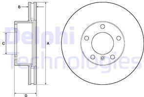 Delphi BG9145C - Kočioni disk www.molydon.hr