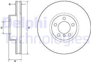 Delphi BG9141C - Kočioni disk www.molydon.hr