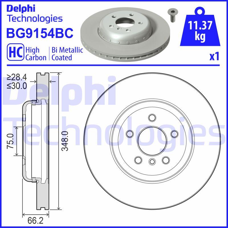 Delphi BG9154BC - Kočioni disk www.molydon.hr