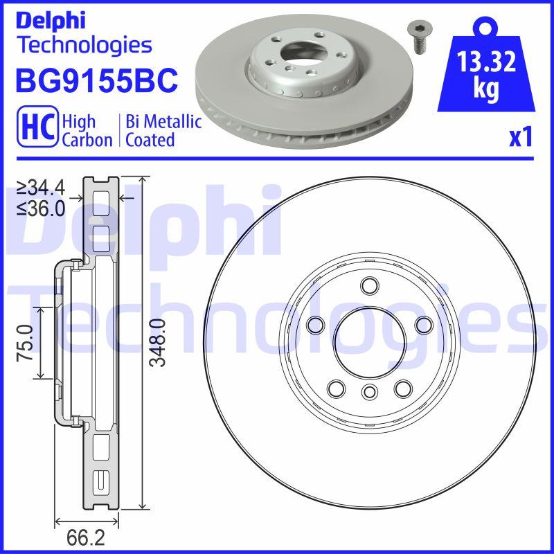 Delphi BG9155BC - Kočioni disk www.molydon.hr