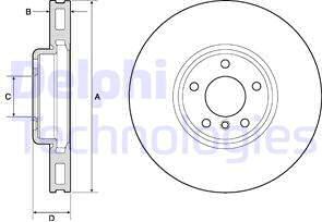 Delphi BG9156C - Kočioni disk www.molydon.hr