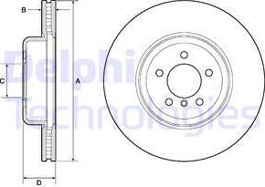 Delphi BG9158C - Kočioni disk www.molydon.hr