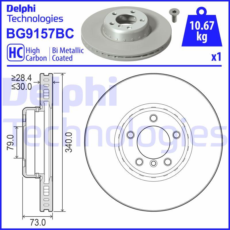 Delphi BG9157BC - Kočioni disk www.molydon.hr