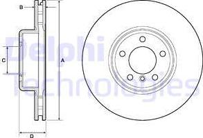 Delphi BG9157C - Kočioni disk www.molydon.hr