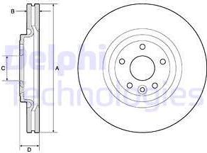 Delphi BG9166C - Kočioni disk www.molydon.hr