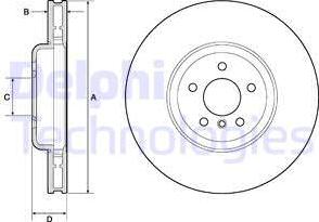 Delphi BG9161C - Kočioni disk www.molydon.hr