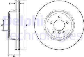 Delphi BG9163C - Kočioni disk www.molydon.hr